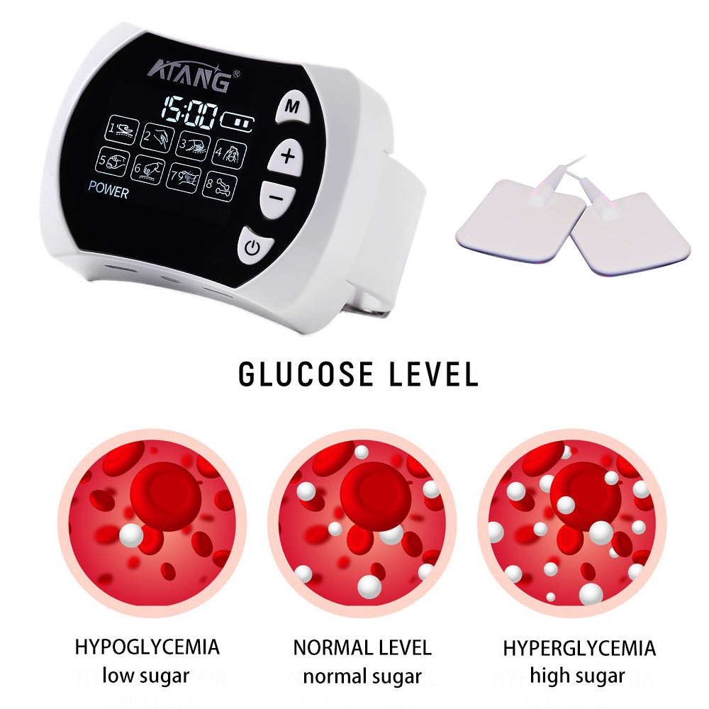 High Blood Sugar Control Therapy Laser Watch Diabetes Rhinitis Cholesterol Hypertension High Blood Pressure Laser Acupuncture