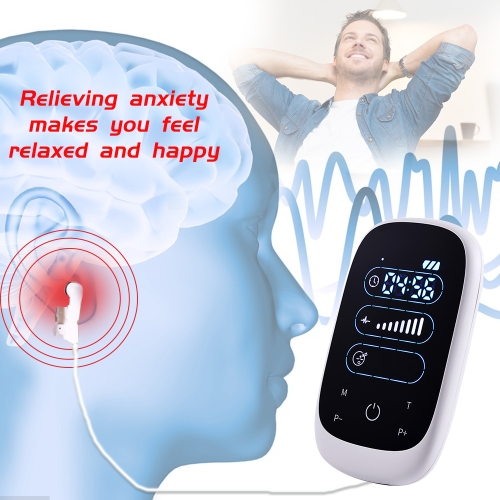 Stress Relief Sleep Aids Insomnia CES Therapy Anxiety Alpha Stim Electrotherapy for Depression cure Migraine